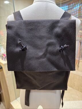 Dark Gray Minimalist Backpack by Lilith made in France